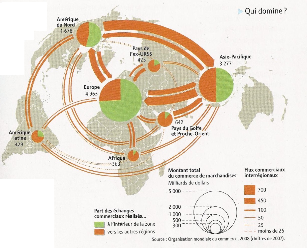 carte commerce mondiale