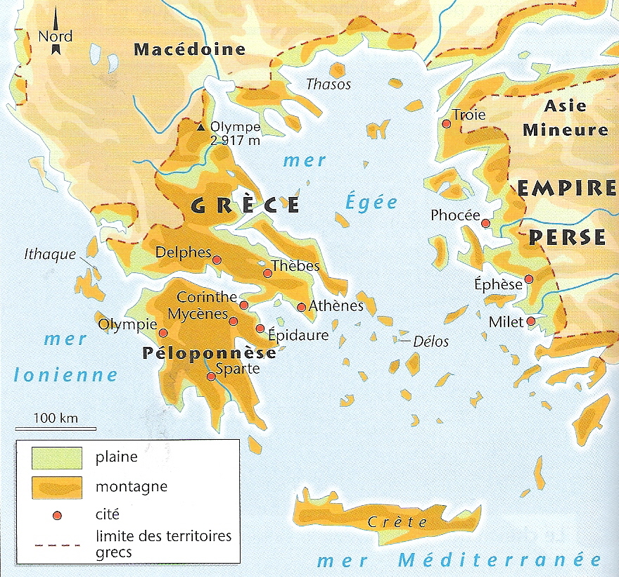 Carte Grèce