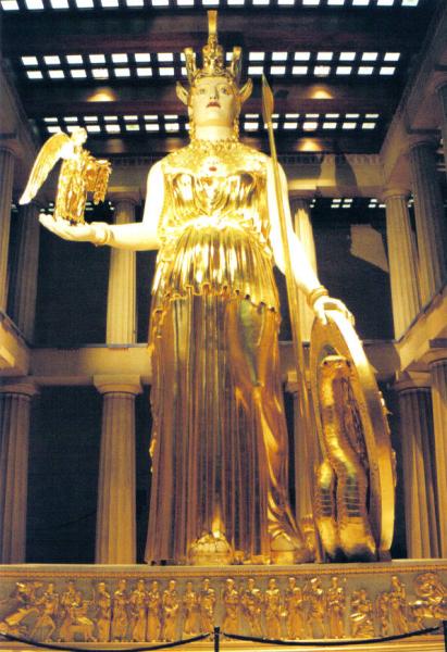 statue d'Athéna chryséléphantine