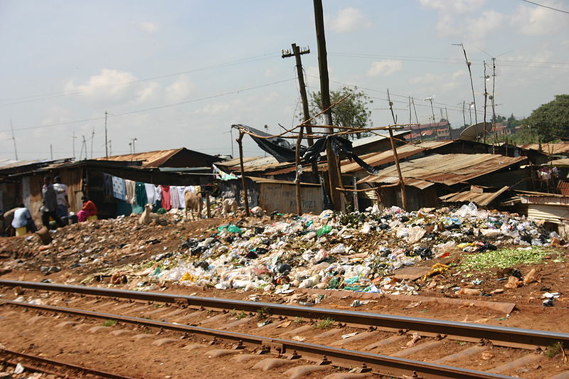 bidonville de Kibera Kenya