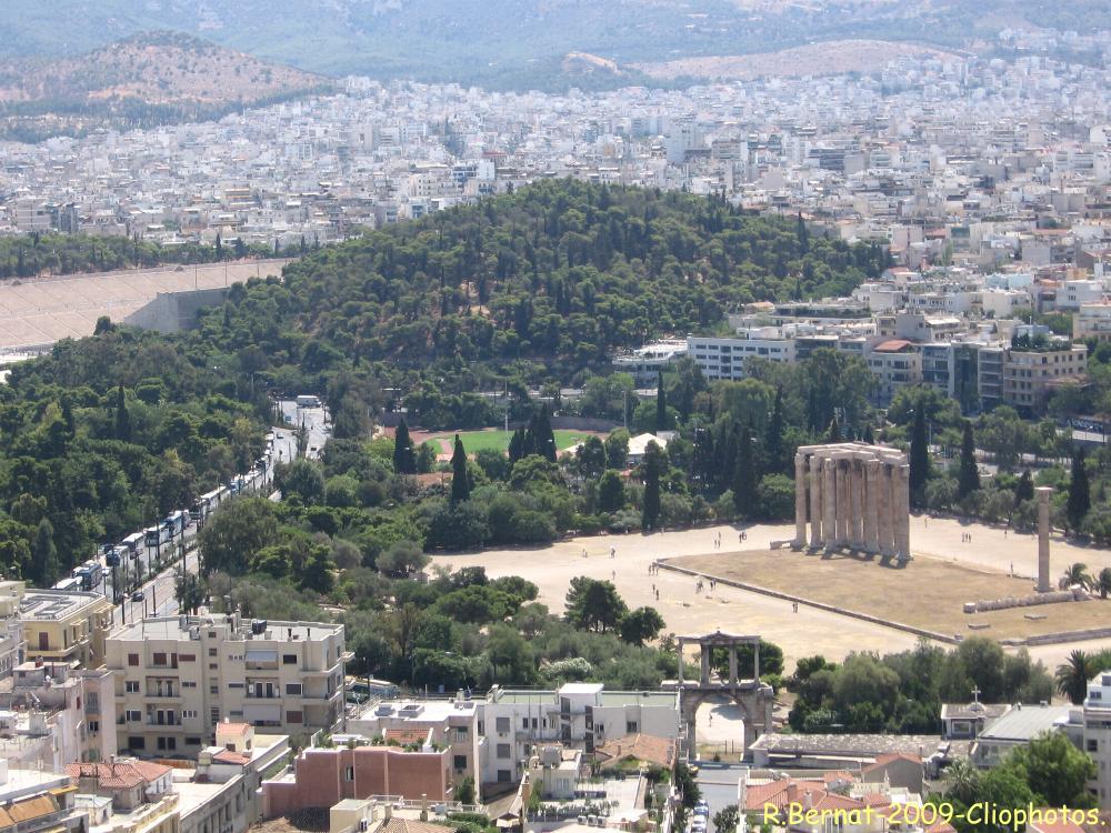 Vestiges du temple de Zeus à Athènes